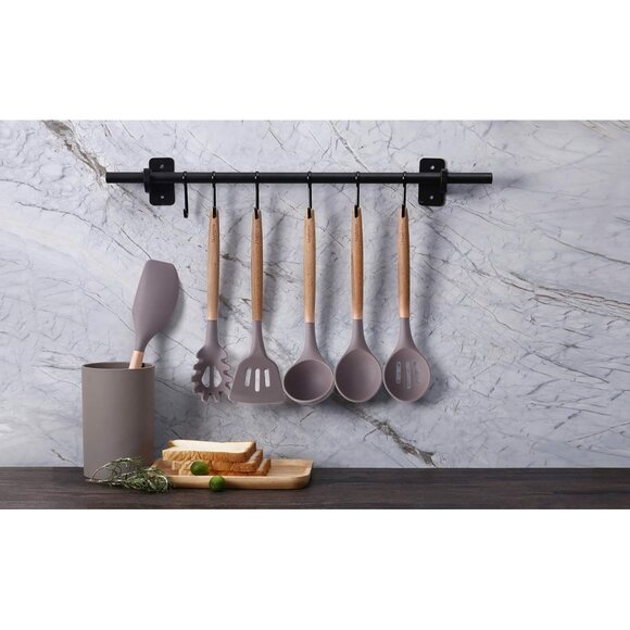 6 PCS with Wooden Handle for Non-Sticker Cookware Heat-Resistant - Picture 7 of 13